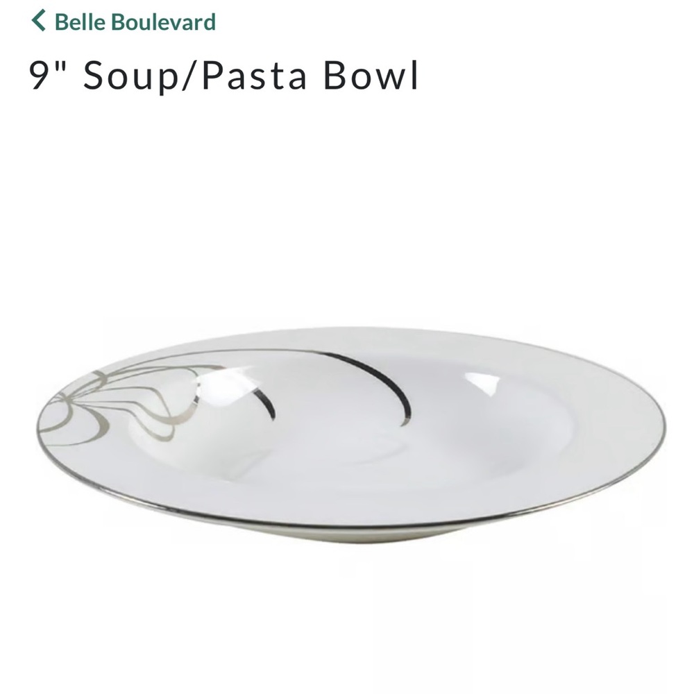 Kate Spade Belle Boulevard Lenox Soup/Pasta Bowls set of 4